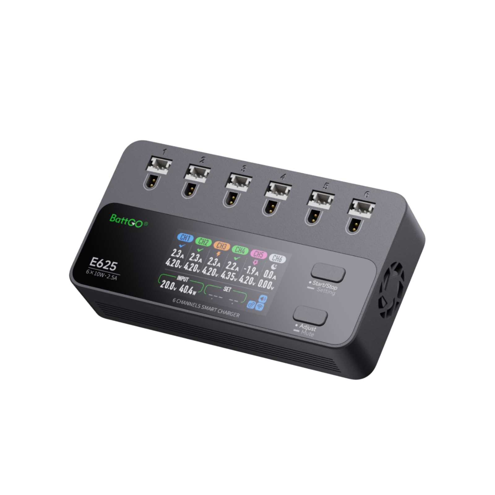 Amazon.com: ISDT E625 6-Channel 1S LiHV/LiPo Battery IPS Screen